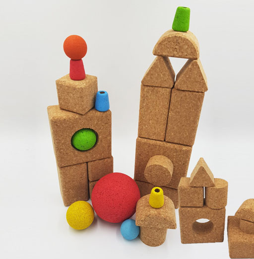 cork building blocks