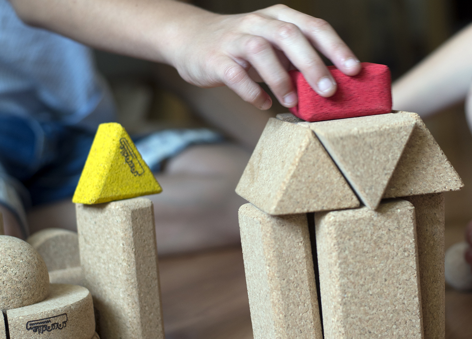 Cork Toys Expert Set Natural cork building blocks