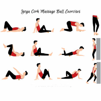 yoga cork massage ball - fascia release tool sizes 50mm - Image 5