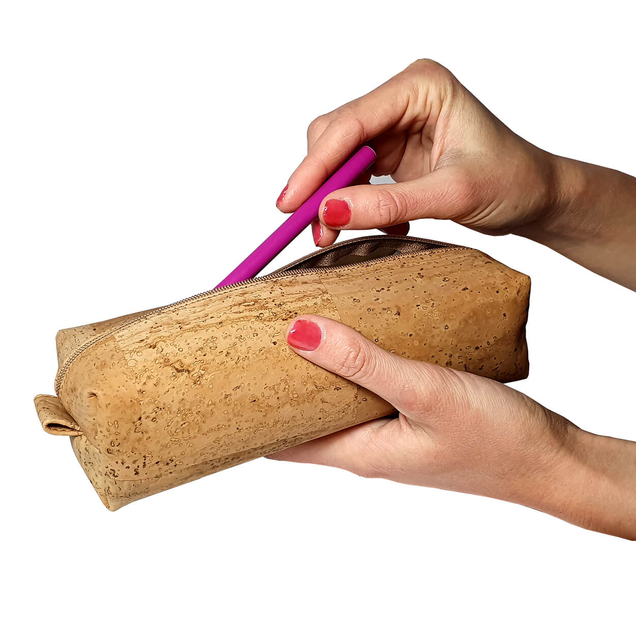 medium cork pouch