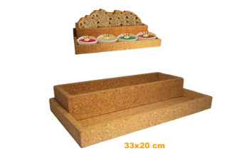 Bread and dip cork platter